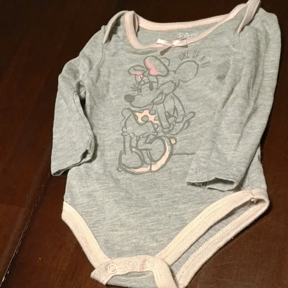 Disney Pink and Gray Minnie Mouse Baby Outfit Set - Picture 8 of 15